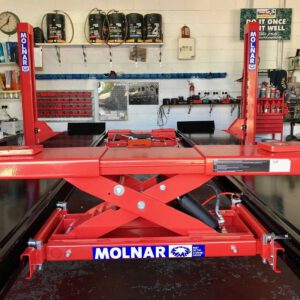 Micro 2000 jacking beam installed on SM450 4 post hoist