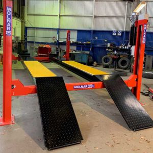 SM460-A 4 post hoist workshop installation