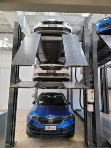 3 car stacker parking hoist