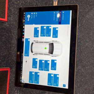 IFX car scales digital display showing weight readings