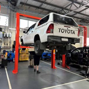 CM255-A 2 post hoist Adelaide workshop