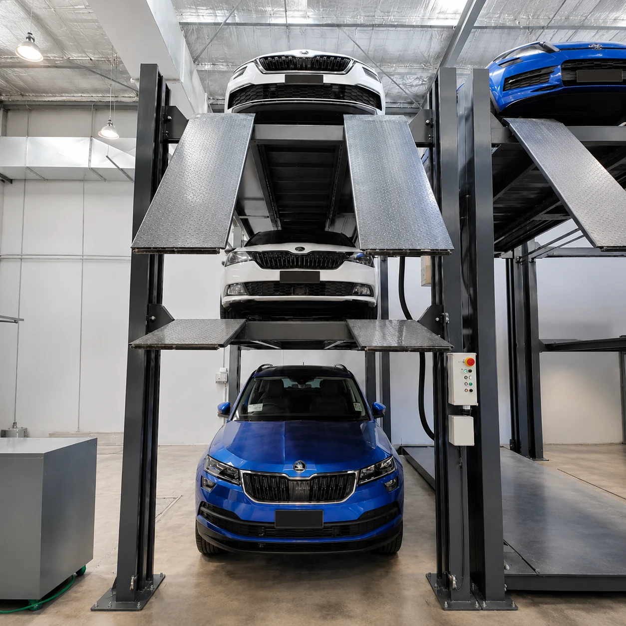 LASER-4.3 CP – 3 Car Stacker Parking System